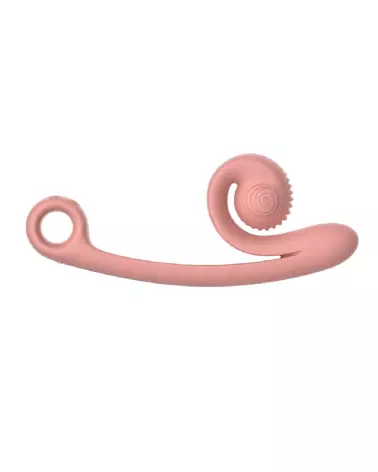 Snail Vibe Curve Vibrator Peachy Pink, stimulateur ergonomique de luxe en silicone-4
