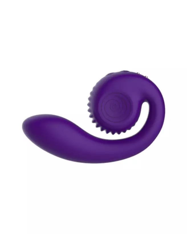 Image du Snail Vibe Gizi Vibrator Purple, vibrateur rabbit haut de gamme-1
