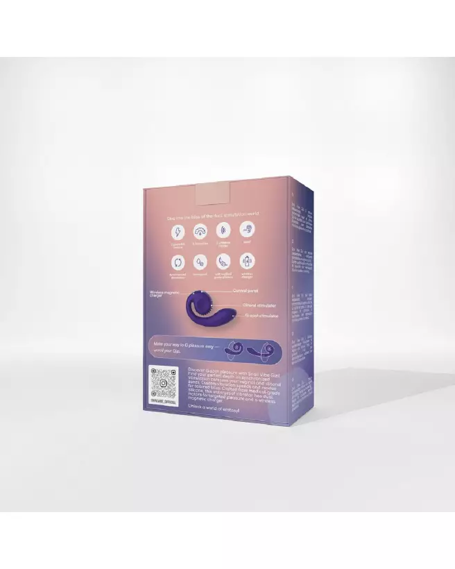 Image du Snail Vibe Gizi Vibrator Purple, vibrateur rabbit haut de gamme-3