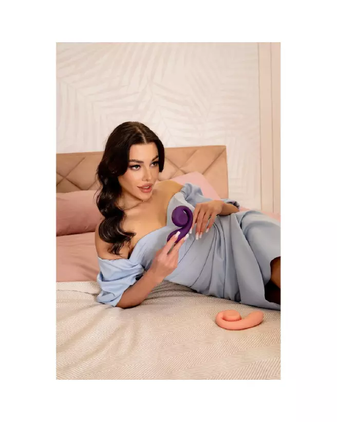 Image du Snail Vibe Gizi Vibrator Purple, vibrateur rabbit haut de gamme-6