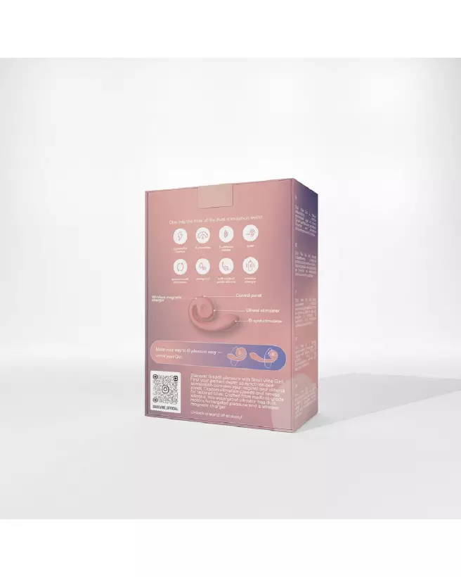 Snail Vibe Gizi Vibrator Peachy Pink haute qualité, vibrateur Rabbit ergonomique, stimulation intense-3