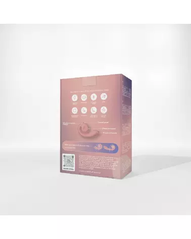 Snail Vibe Gizi Vibrator Peachy Pink haute qualité, vibrateur Rabbit ergonomique, stimulation intense-3