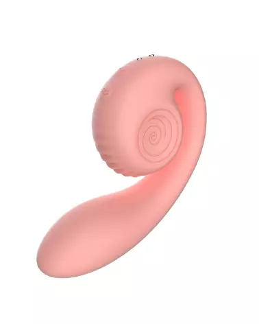 Snail Vibe Gizi Vibrator Peachy Pink haute qualité, vibrateur Rabbit ergonomique, stimulation intense-4