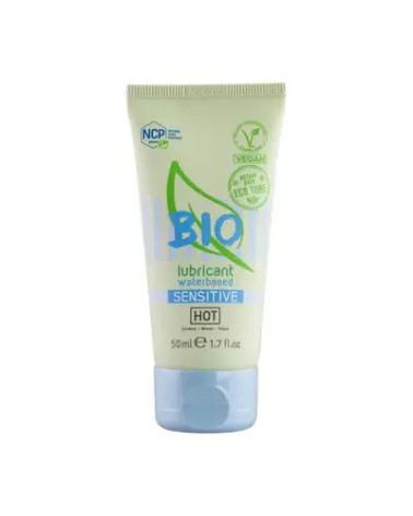 Image du lubrifiant Sensitiv à base d'eau 50 ml de HOT, produit naturel et bio-1