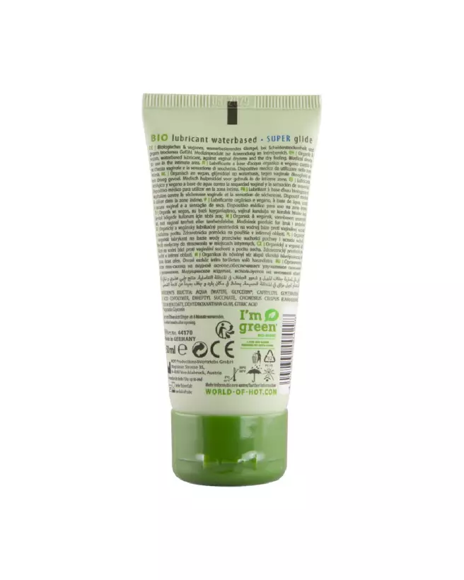 Image du lubrifiant Superglide 50 ml de HOT, à base d'eau et bio-3