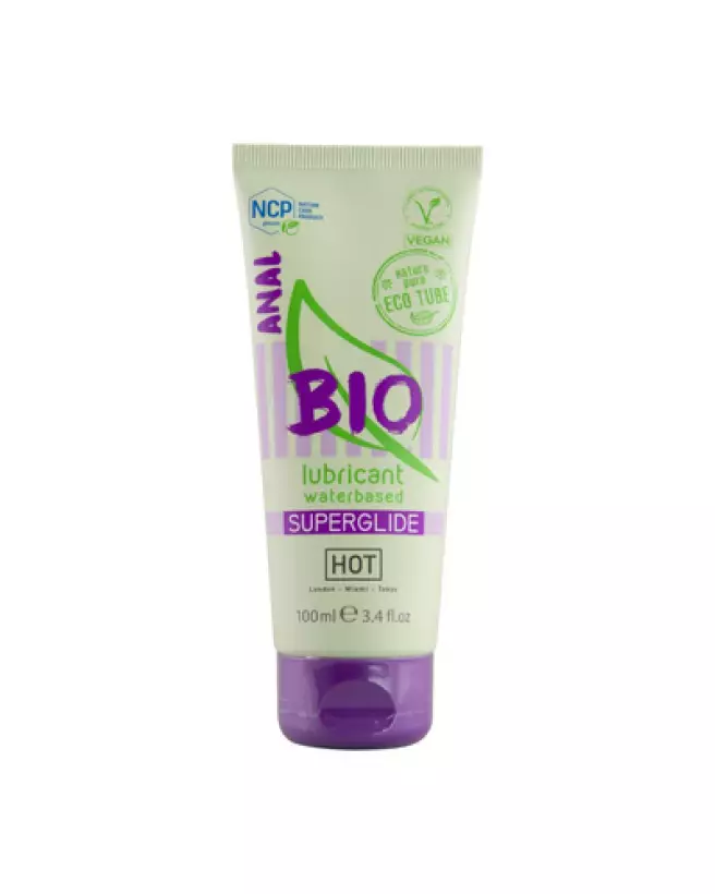 Lubrifiant anal bio Superglide HOT à base d'eau, idéal pour peaux sensibles-1