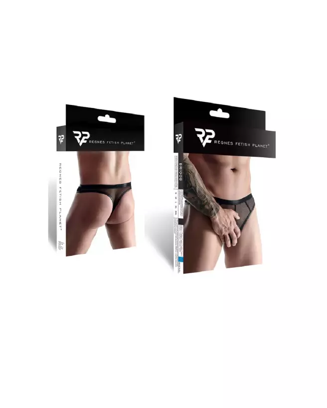 Thong en maille élastique Regnes Fetish Planet pour homme-2