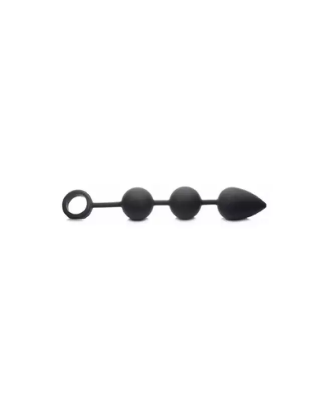 Perles anales pondérées XR Brands pour plaisir anal intensifié-1