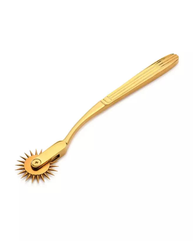 Roulette Wartenberg Gold Sensation XR Brands en or pour stimulation sensorielle-1