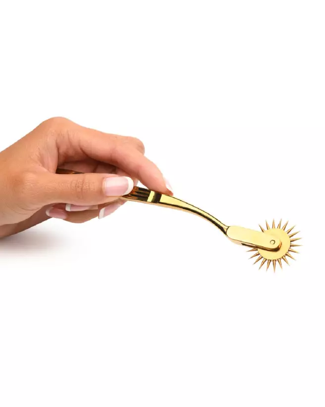 Roulette Wartenberg Gold Sensation XR Brands en or pour stimulation sensorielle-7