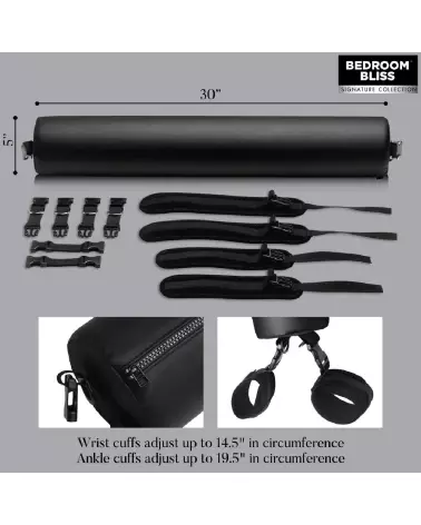 Barre d'écartement Sex Spreader Black de XR Brands pour jeux érotiques-7