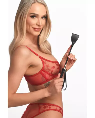 Cravache de dressage XR Brands 30 cm pour sessions de contrôle et domination en BDSM-5