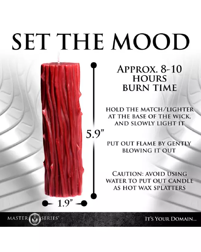 Image de la Bougie Basse Température Thorn Drip par XR Brands pour jeux sensuels-7