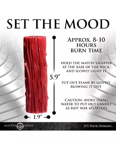 Image de la Bougie Basse Température Thorn Drip par XR Brands pour jeux sensuels-7