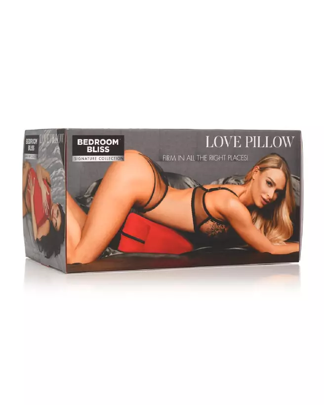 Coussin érotique Love Pillow rouge par XR Brands pour confort et plaisir-2