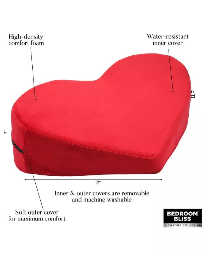 Coussin érotique Love Pillow rouge par XR Brands pour confort et plaisir-7