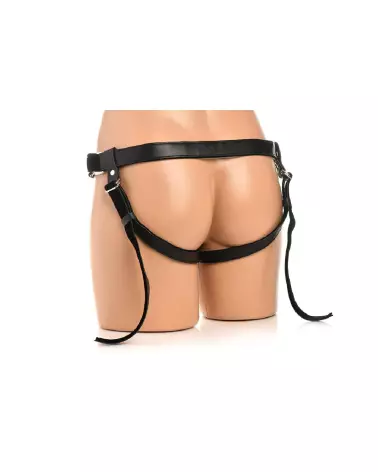 Harnais Velvet Kiss Strap-On noir par XR Brands pour jeux de rôle et plaisir-4