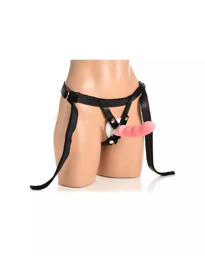 Harnais Velvet Kiss Strap-On noir par XR Brands pour jeux de rôle et plaisir-5