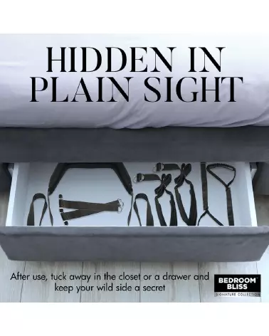 Balançoire de porte noire Lover's Door Swing de XR Brands pour couples-6