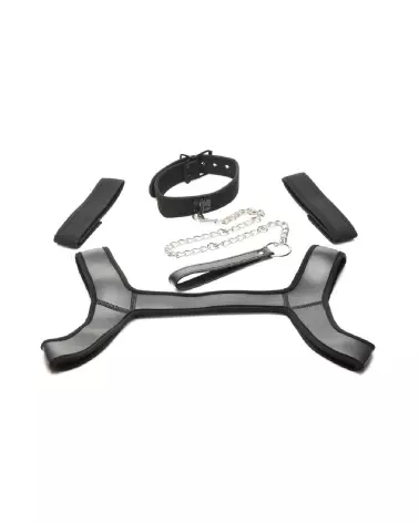Image du Full Pup Arsenal Set Noir par XR Brands pour Pet Play-5
