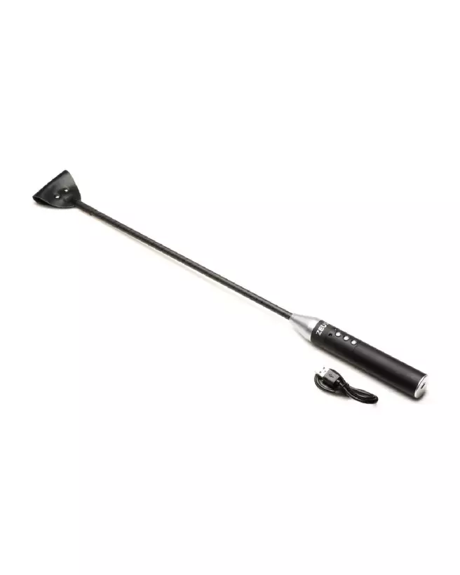 E-Stim Crop Noir XR Brands pour martinets et cravaches de qualité-6