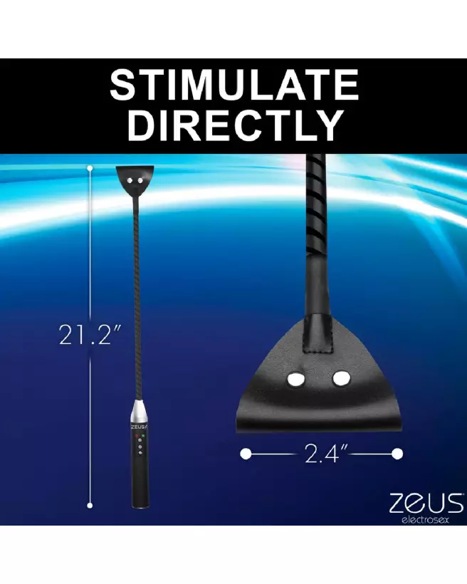 E-Stim Crop Noir XR Brands pour martinets et cravaches de qualité-7