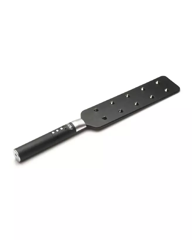 E-Stim Spiked Paddle noir de XR Brands pour BDSM-1