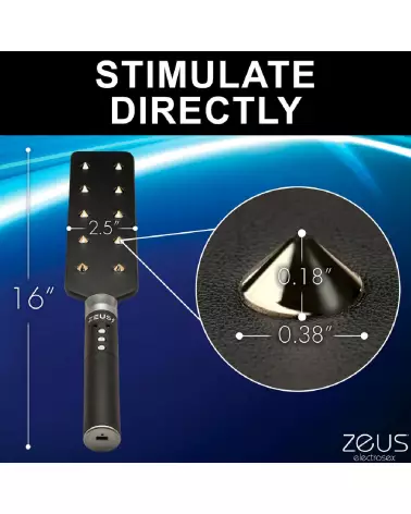 E-Stim Spiked Paddle noir de XR Brands pour BDSM-7
