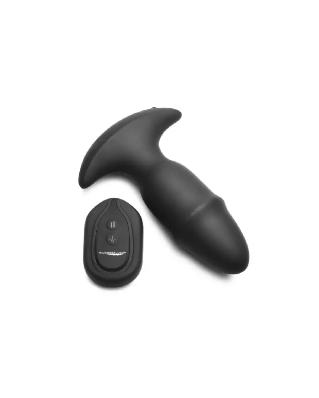 Image Butt Slider Silicone Missile Plug Noir - Plug Anal Qualité XR Brands-1