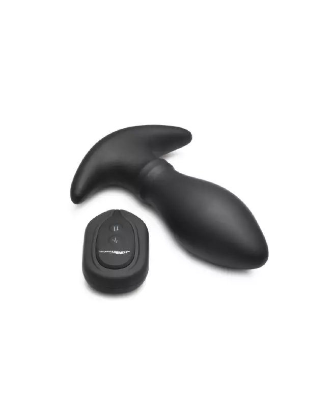 Rim Slide Silicone Butt Plug Noir par XR Brands - Confort et Sécurité-4
