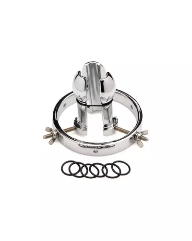 Image du Forced Spread Stainless Steel Anal Explorer par XR Brands - Dilatateur Anal en Métal Durable-1