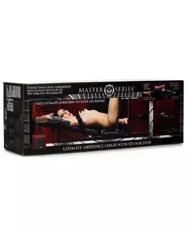 Chaise MS Obedience noire avec machine sexuelle intégrée de XR Brands-2