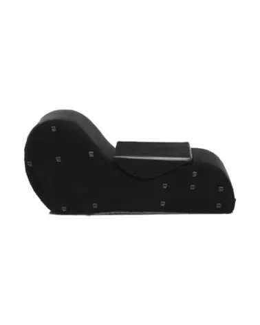 Canapé de bondage Love Couch noir par XR Brands, meuble érotique élégant-1