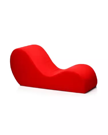 Canapé Love Couch Rouge de XR Brands pour salon moderne et élégant-3