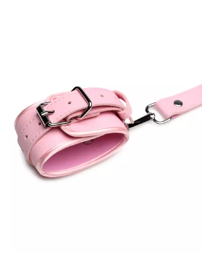 Harnais de bondage rose avec nœuds taille M/L par XR Brands-7