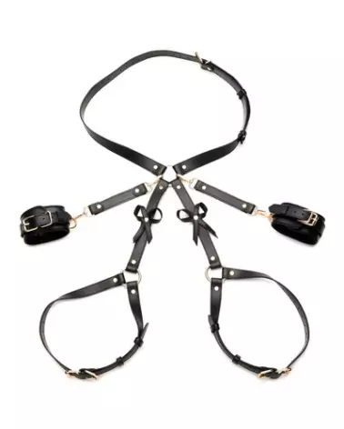 Harness de Bondage Noir avec Nœuds XR Brands Taille M/L-1