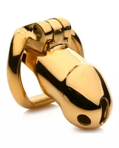 Image de la Cage de Chasteté Midas en Or 18K par XR Brands-1