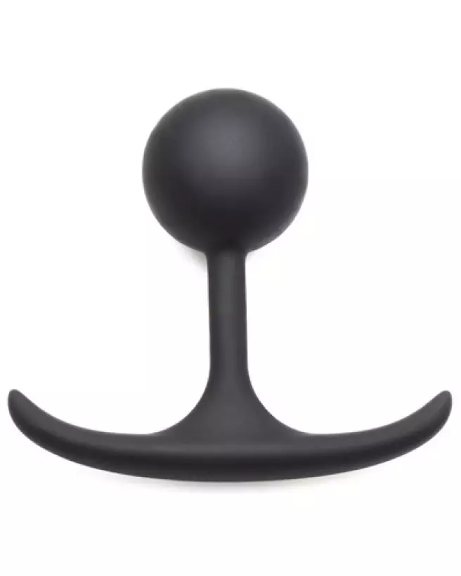 Photo du Comfort Plugs Silicone Weighted Round Plug 3.3 Black par XR Brands-1
