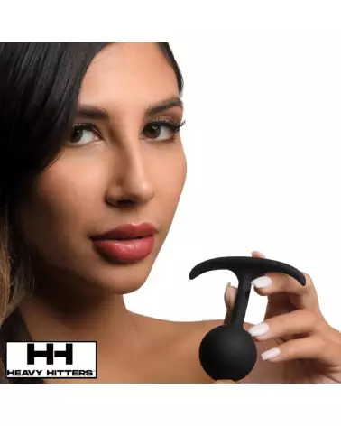 Photo du Comfort Plugs Silicone Weighted Round Plug 3.3 Black par XR Brands-6