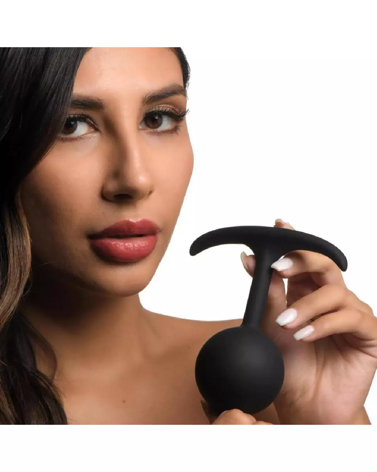 Comfort Plugs Silicone Weighted Round 4.7 - Plug Anal Noir