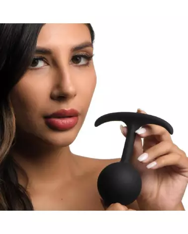 Comfort Plugs Silicone Weighted Round 4.7 Noir par XR Brands-5