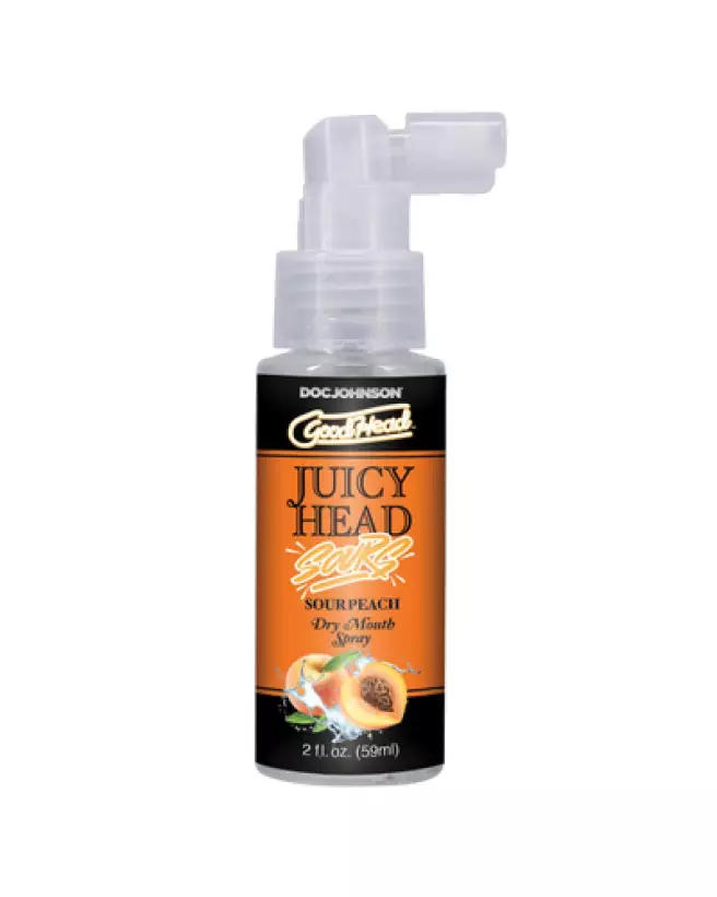 Image du Spray Buccal Juicy Head Saveur Pêche Acide 60 ml par Doc Johnson pour Plaisir Oral-1