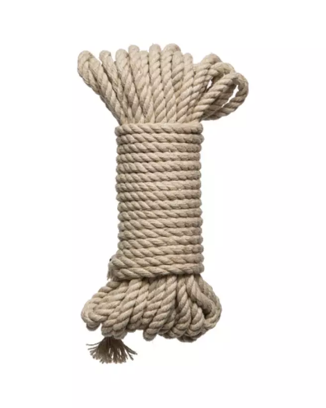 Corde Shibari Bind and Tie en chanvre naturel 6mm 30 ft par Doc Johnson-1