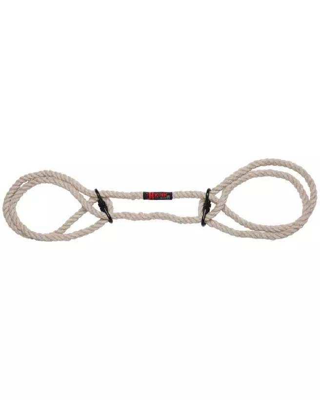 Menottes en chanvre Bind and Tie de Doc Johnson pour poignets ou chevilles, accessoires durables et écologiques-4