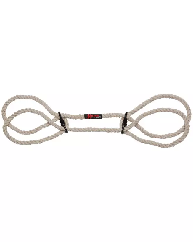 Menottes en chanvre Bind and Tie de Doc Johnson pour poignets ou chevilles, accessoires durables et écologiques-5