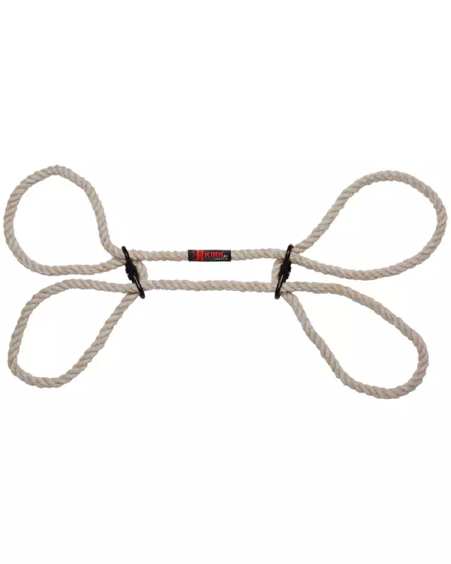 Menottes en chanvre naturel Doc Johnson pour poignets ou chevilles-3