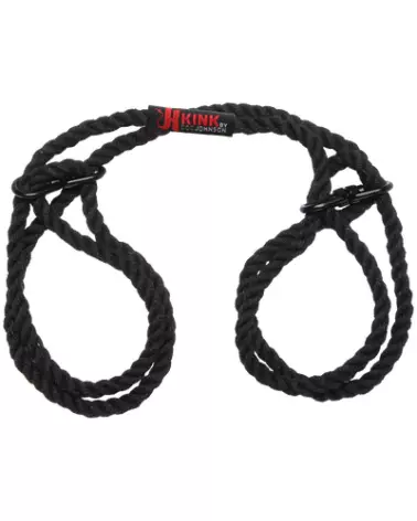 Menottes en chanvre noir Restrain de Doc Johnson pour poignets ou chevilles-1