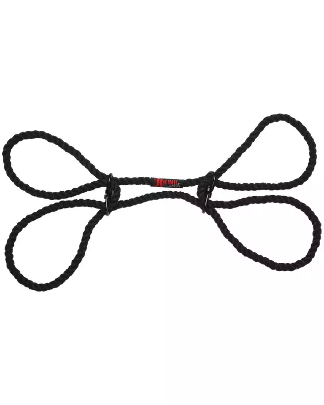 Menottes en chanvre noir Restrain de Doc Johnson pour poignets ou chevilles-3