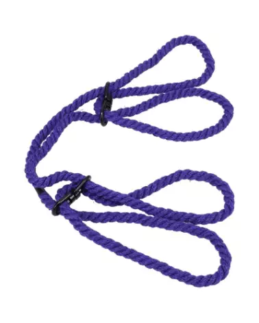 Menottes en chanvre Restrain 6mm violet de Doc Johnson pour poignets ou chevilles-1