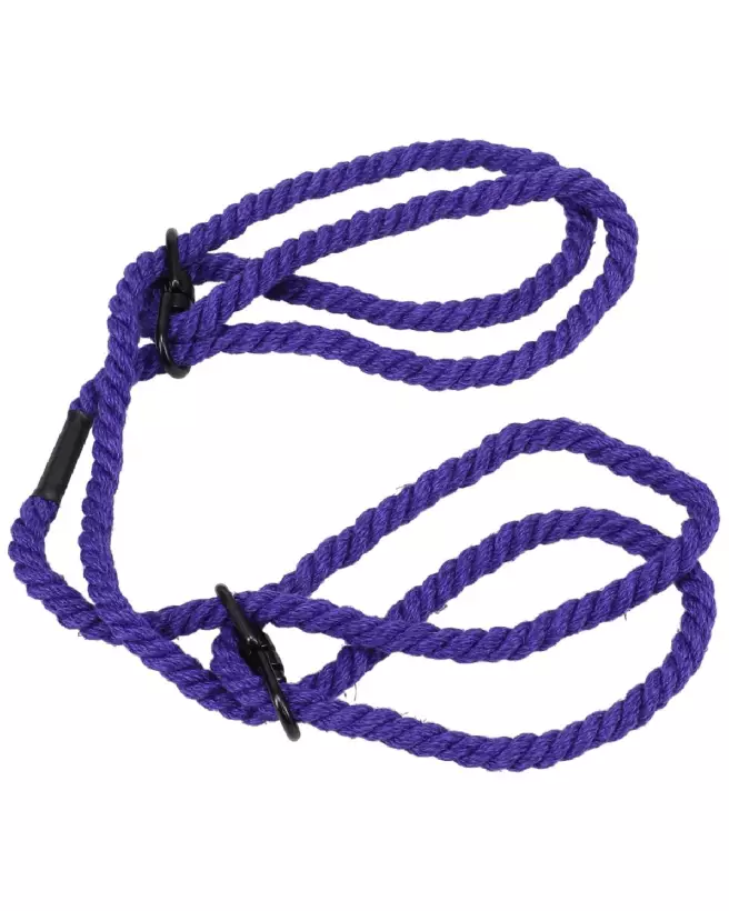 Menottes en chanvre Restrain 6mm violet de Doc Johnson pour poignets ou chevilles-6